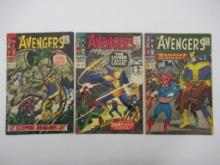 Avengers #33/34/41 (1966) 1st Living Laser + More