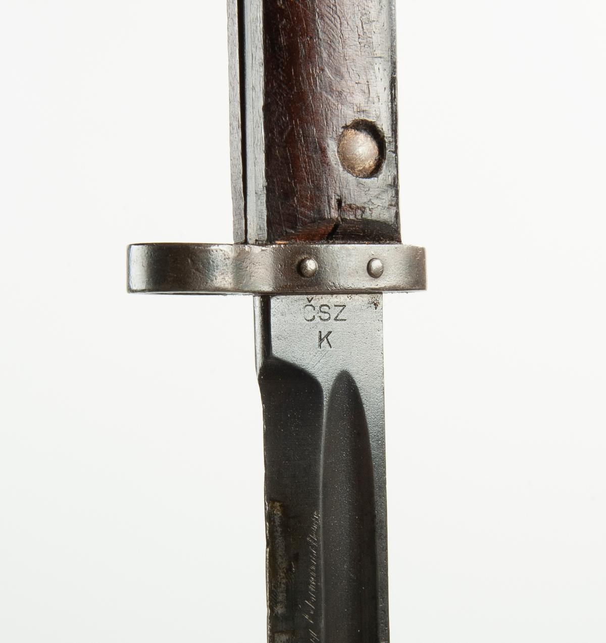 WWII Czechoslovakia VZ-24 Mauser Bayonet