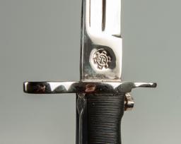 Chromed Parade Bayonet with Belt