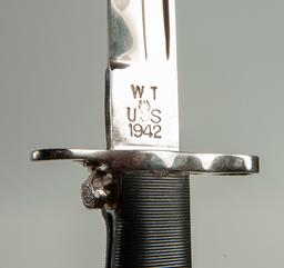 Chromed Parade Bayonet with Belt