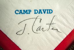 Camp David Napkin with Jimmy Carter's Signature