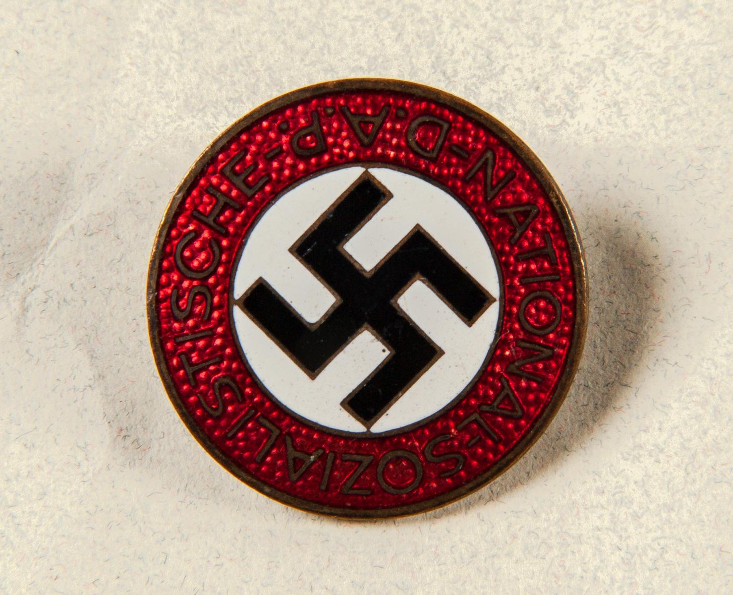 Original NSDAP Membership Pin & Hitler Pin