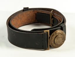 Nazi Fire Defense Officer's Belt and Buckle