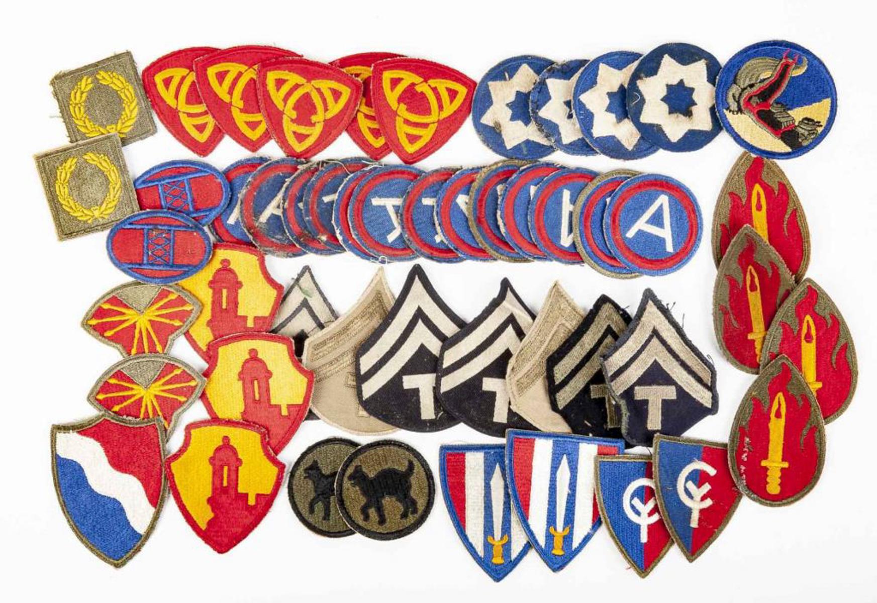 Collection of 50 U.S. Military Patches