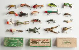 20 Fishing Lures and 3 Boxes