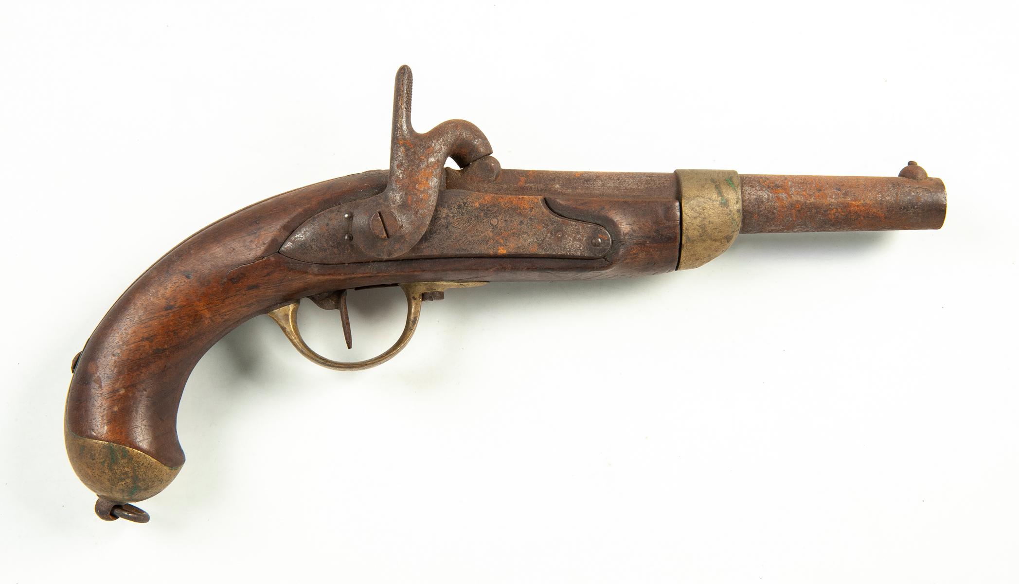 French 19th Century Percussion Military Pistol