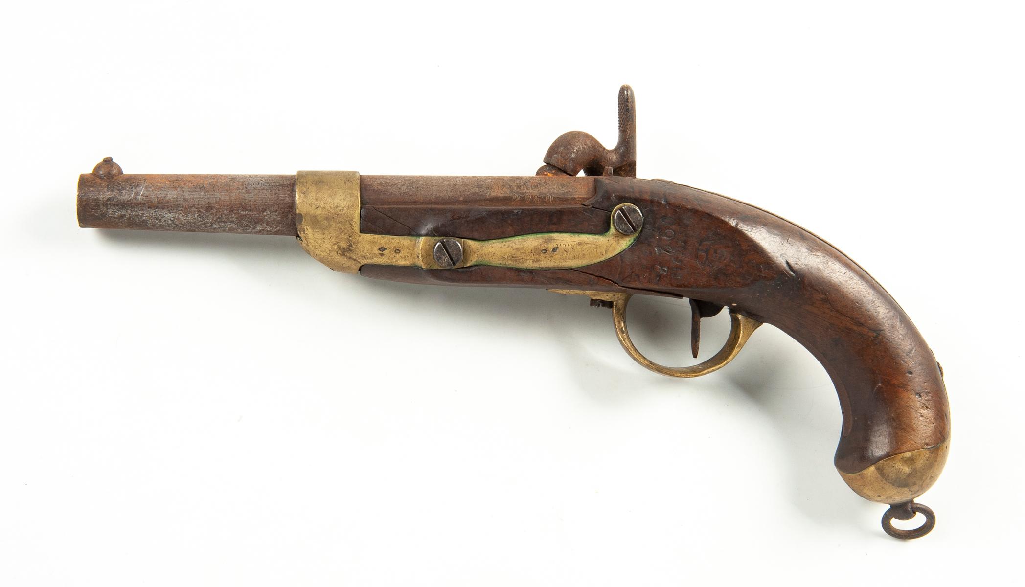French 19th Century Percussion Military Pistol