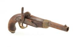 French 19th Century Percussion Military Pistol
