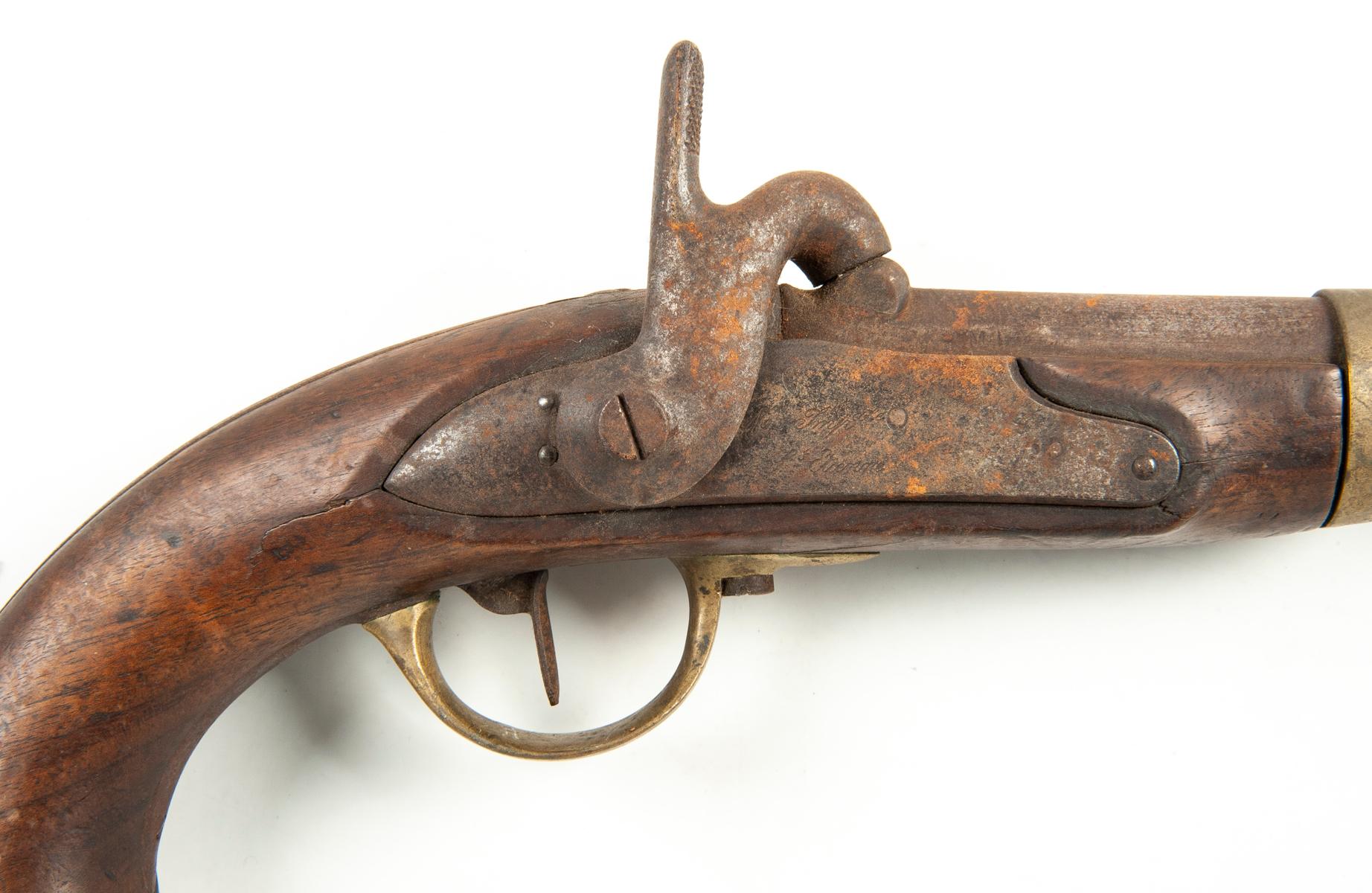 French 19th Century Percussion Military Pistol