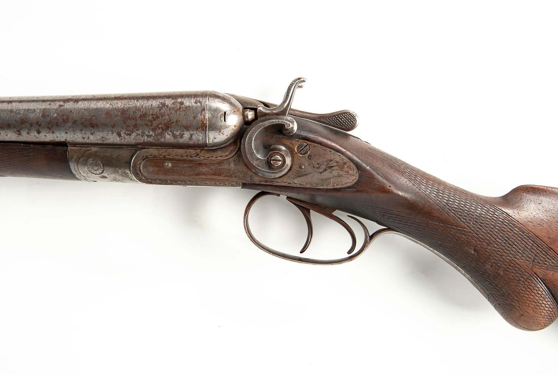 12 Ga. Damascus Double Shotgun, Manhattan Arms Co.