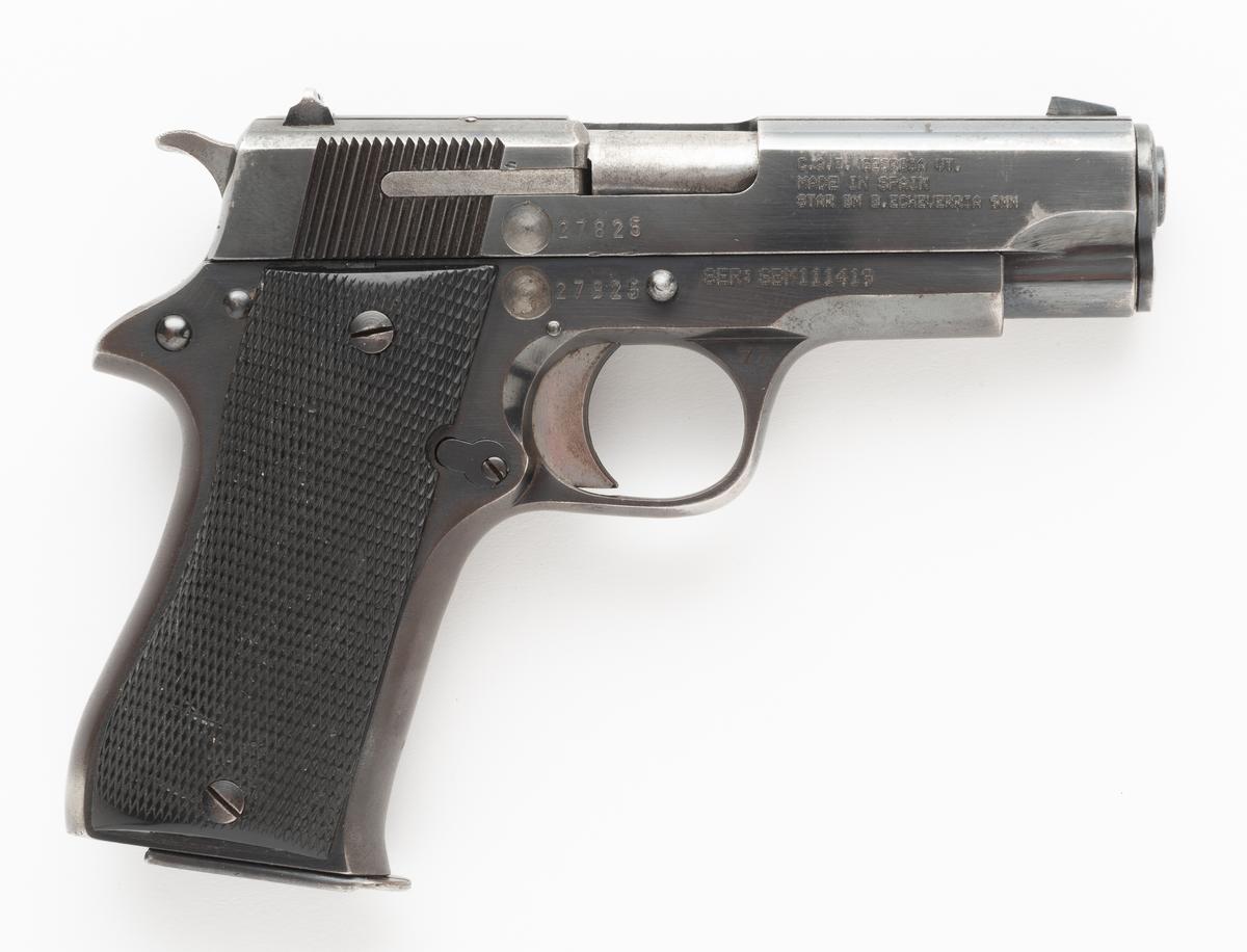 Star Model BM Semi Auto Pistol, Cal 9mm