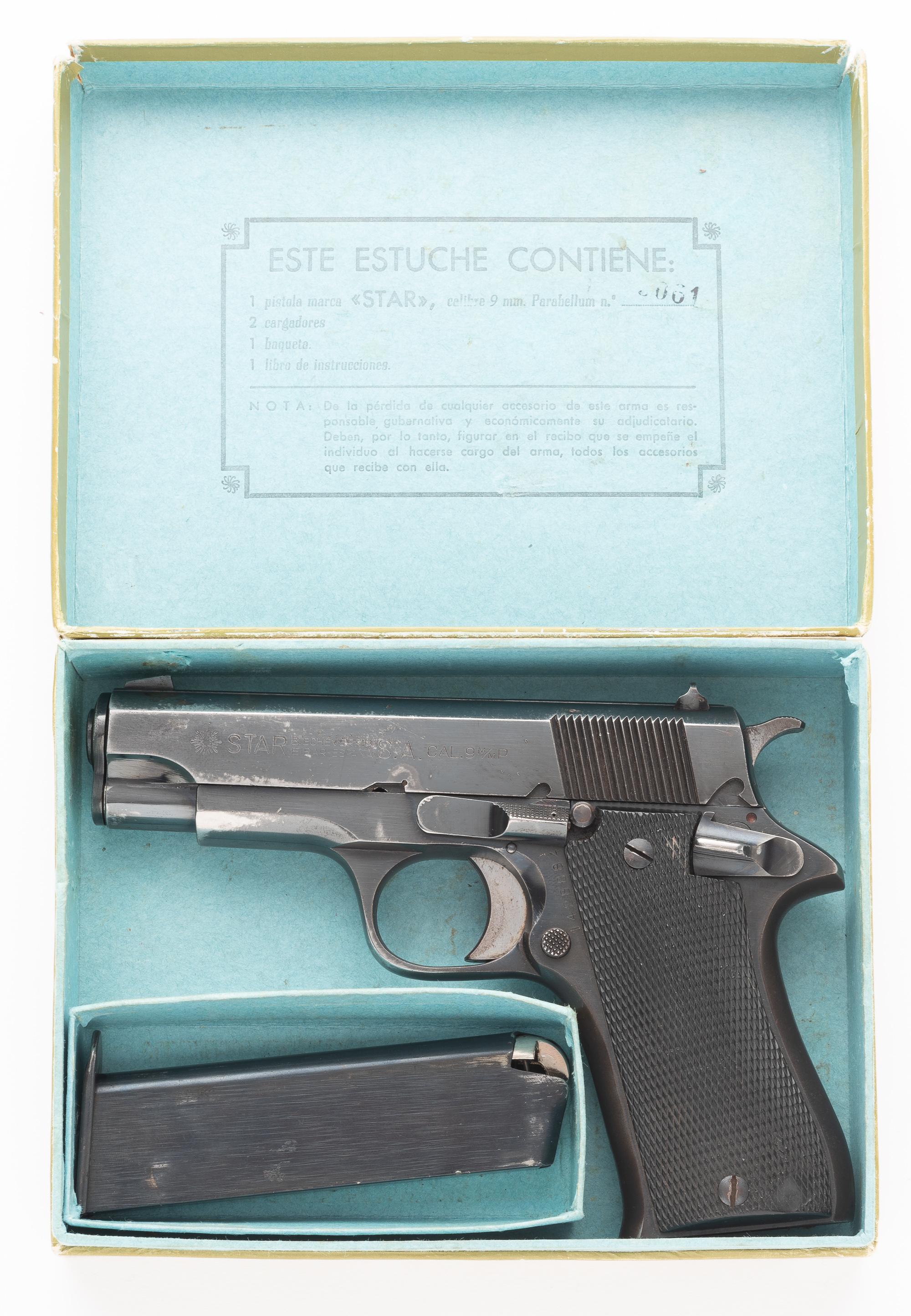 Star Model BM Semi Auto Pistol, Cal 9mm