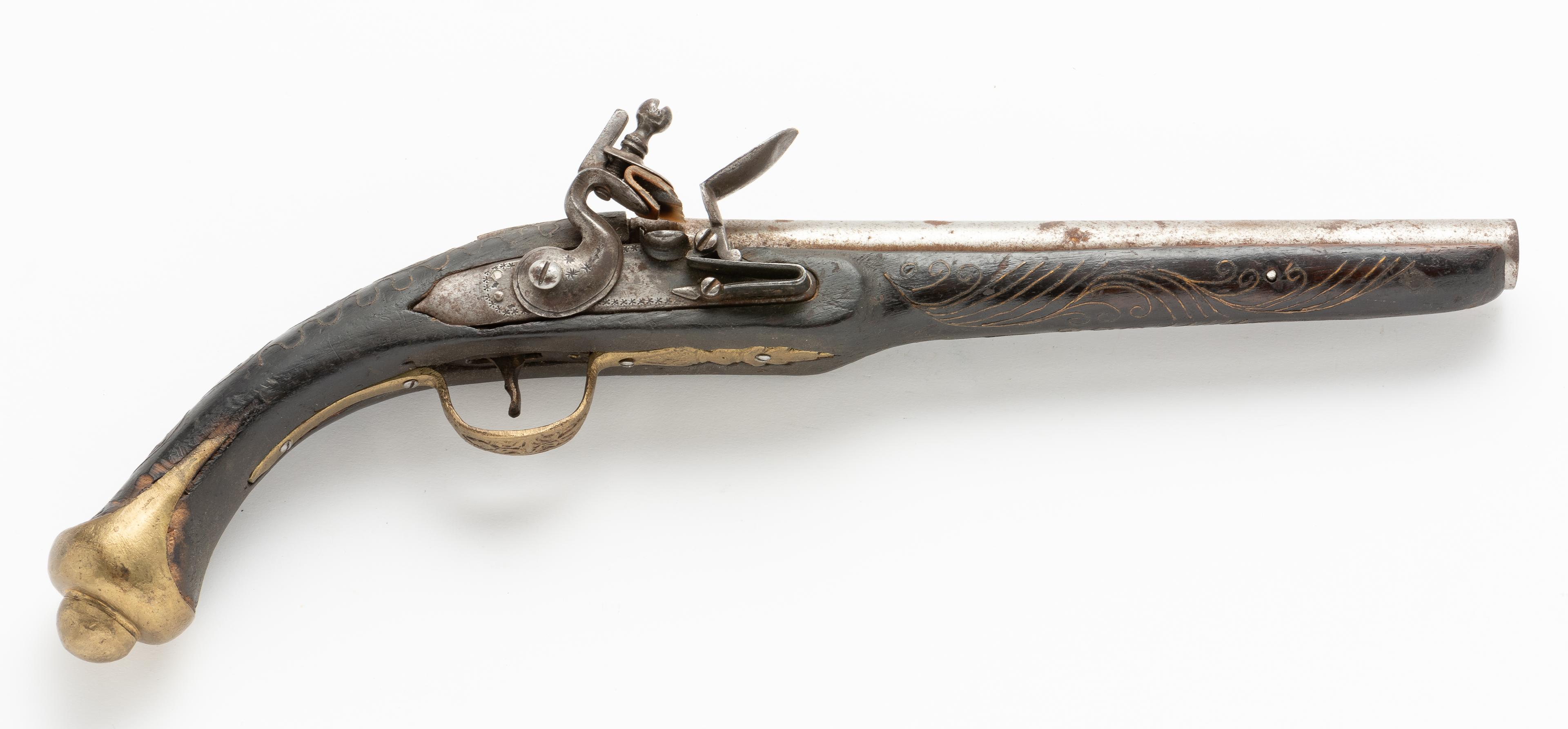 North African/Turkish Flint Pistol, Caliber .58