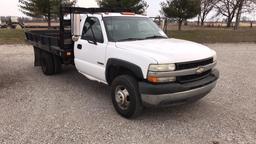 2002 Chevrolet Silverado C3500 Flatbed Truck,