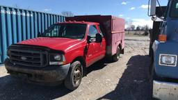 2003 Ford F350 Super Duty Super Cab Utility Truck,