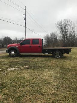 2005 Ford F450 XL Super Duty Flatbed Truck,