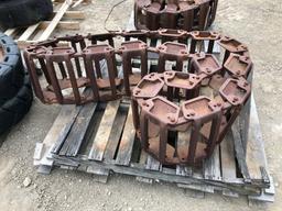 Set of Grouser Skid Loader Steel Tracks