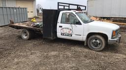 1994 Chevrolet Cheyenne 3500 Flatbed Truck,