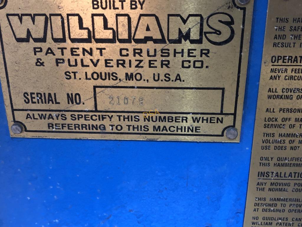 Unused Williams 30" X 24" Pulverizer,