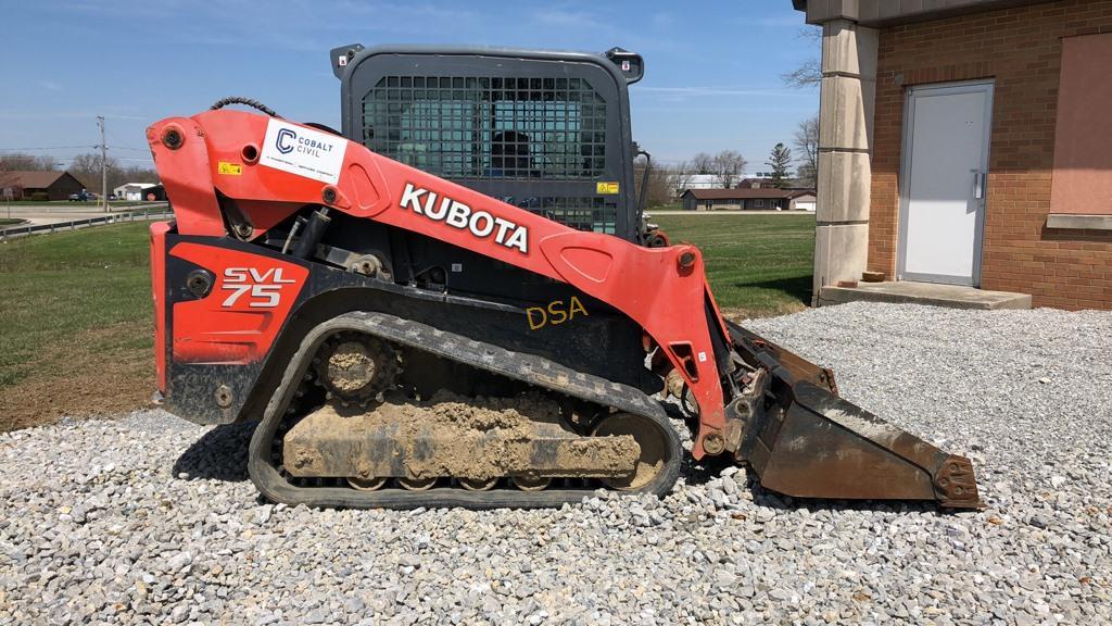 2013 Kubota SVL75 Track Skid Loader,