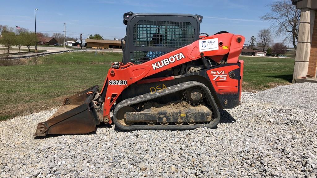 2013 Kubota SVL75 Track Skid Loader,