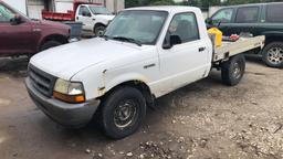 2000 Ford Ranger Flat Bed Truck,