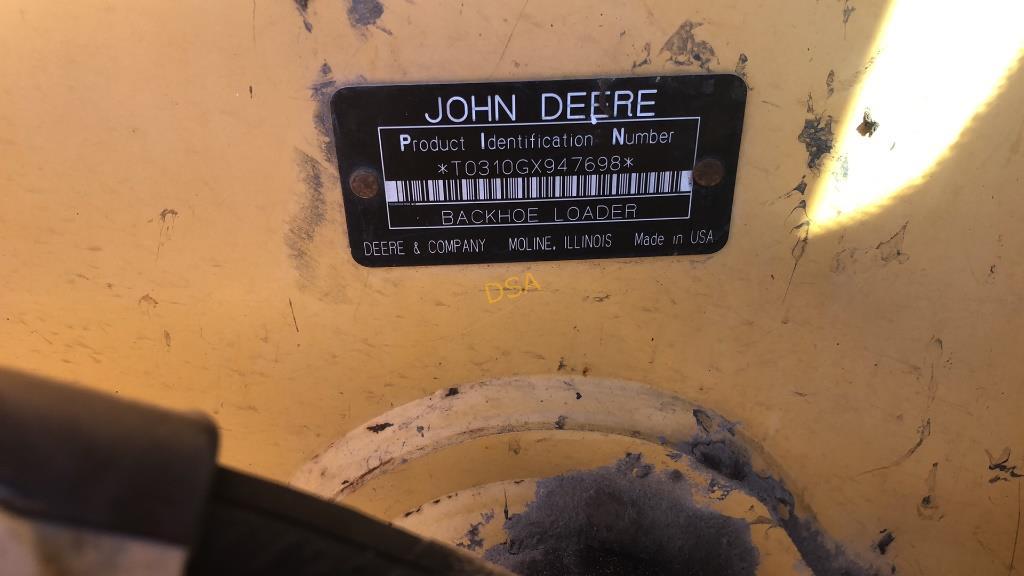 2005 John Deere 310G Loader Backhoe,