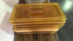 Lot of Cambro Plastic Food Boxes,