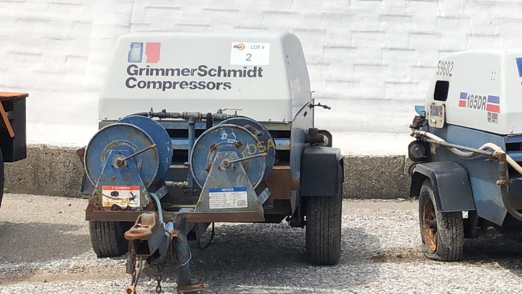 1996 Grimmer Schimidt 185-DR Air Compressor,