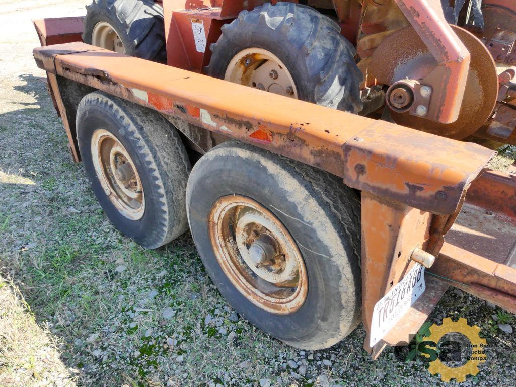 1990 Ditch Witch 12' 4 Ton Tag Trailer VIN# 008665,