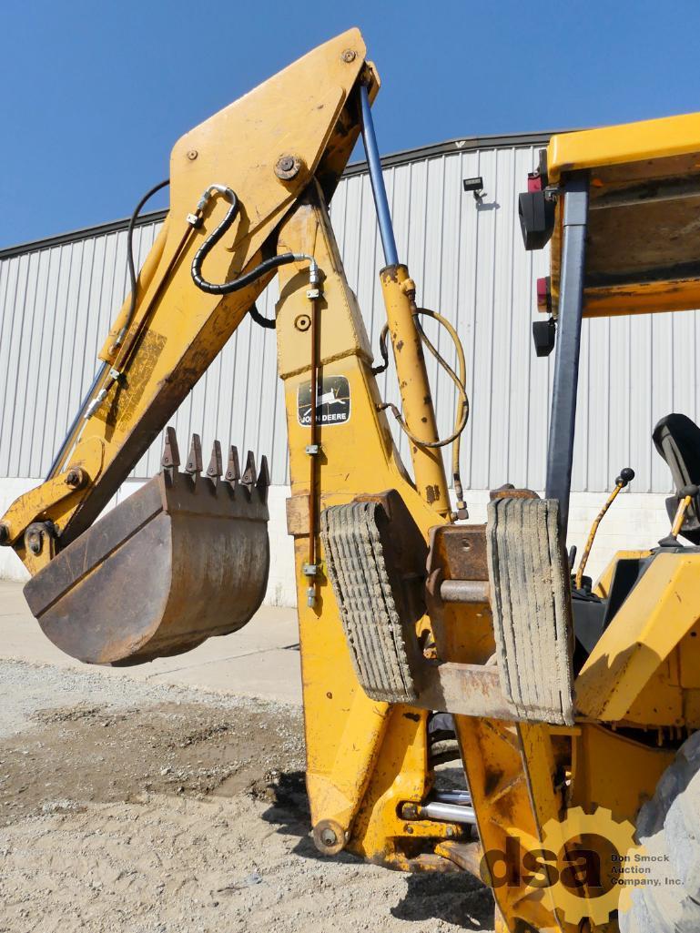 1988 Deere 410C Loader Backhoe, S/N T0410CB750359, Canopy, Turbo, Meter Reads 8,283 Hours