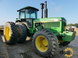 John Deere 4850 Ag Tractor, S/N RW4850P013099, Cab, 3 Point Hitch, 3 Remotes, PTO, Dual Rear Tires