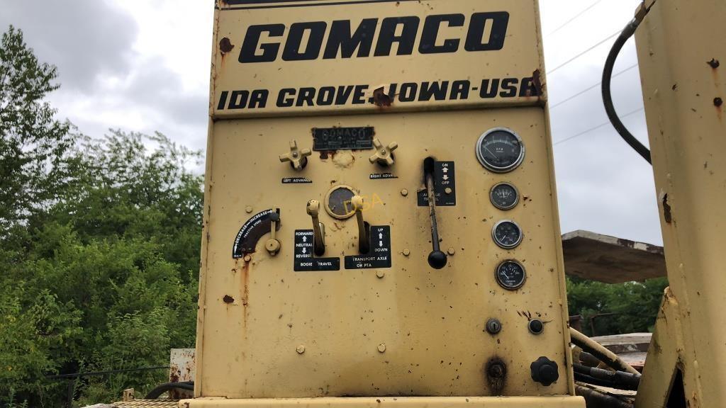 Gomaco C650 Concrete Finisher, S/N 74PAV-10, Diesel