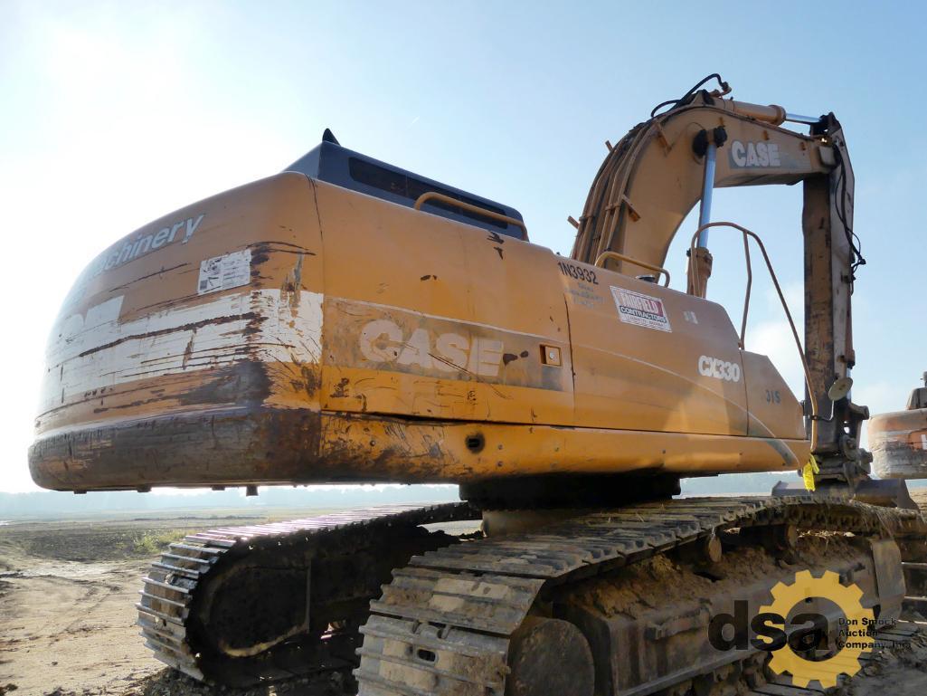 2003 Case CX330 Excavator, S/N DAC0733170, Meter Reads 13,760 Hours, Cab, Heat, Hydraulic Coupler, 2