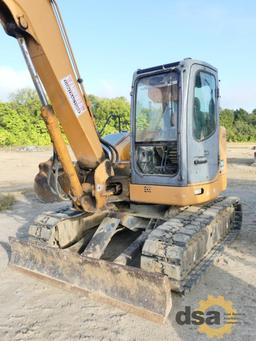 2008 Case CX80 Excavator, S/N DAC080K3N8SLB7125, Meter Reads 5,819 Hours, Cab, Heat, Quick Coupler,