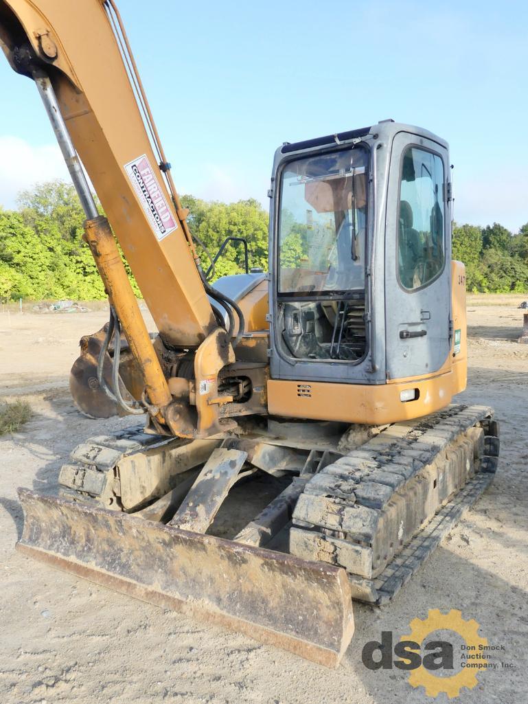 2008 Case CX80 Excavator, S/N DAC080K3N8SLB7125, Meter Reads 5,819 Hours, Cab, Heat, Quick Coupler,