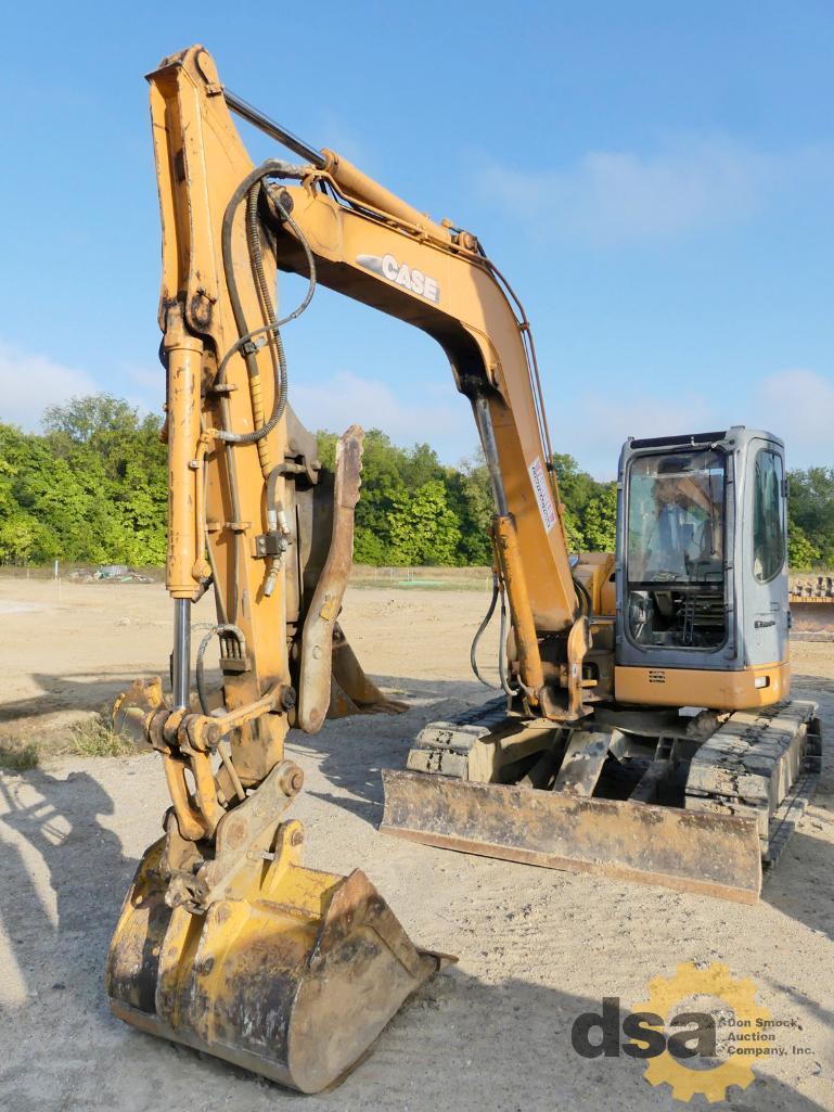 2008 Case CX80 Excavator, S/N DAC080K3N8SLB7125, Meter Reads 5,819 Hours, Cab, Heat, Quick Coupler,