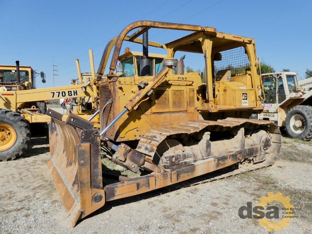 1978 CAT D6D Crawler Tractor, S/N 4X3537, Canopy, Diesel