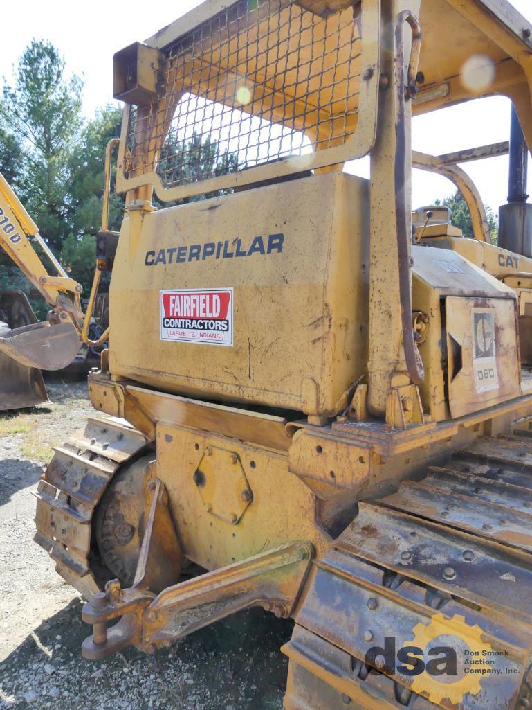 1978 CAT D6D Crawler Tractor, S/N 4X3537, Canopy, Diesel