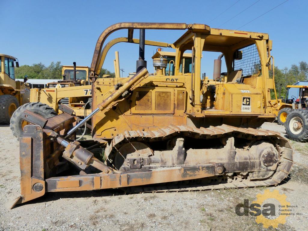 1978 CAT D6D Crawler Tractor, S/N 4X3537, Canopy, Diesel