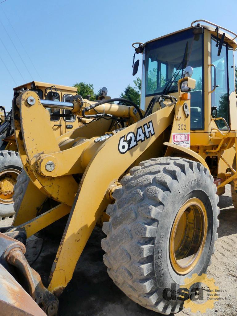 2001 Deere 624H Rubber Tired Loader, S/N DW624HX580658, Meter Read 13,437 Hours, Cab, Heat