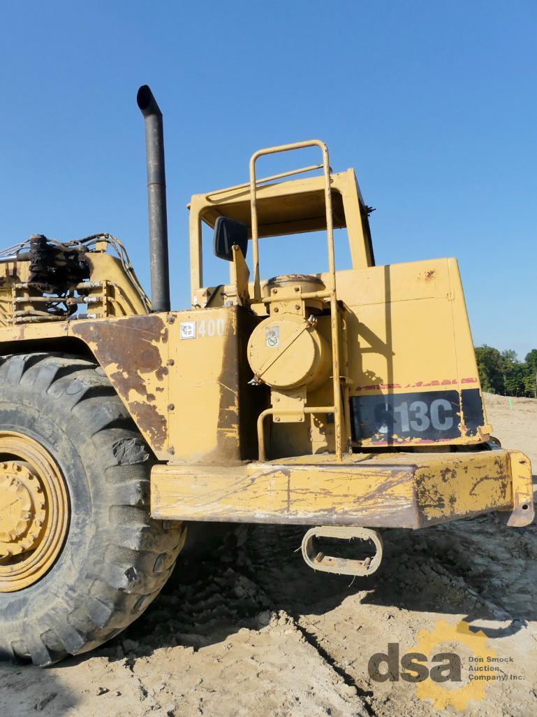 1990 CAT 613C Scraper, S/N 7692X01811, Canopy, Self Loader, Meter Reads 12,988 Hours