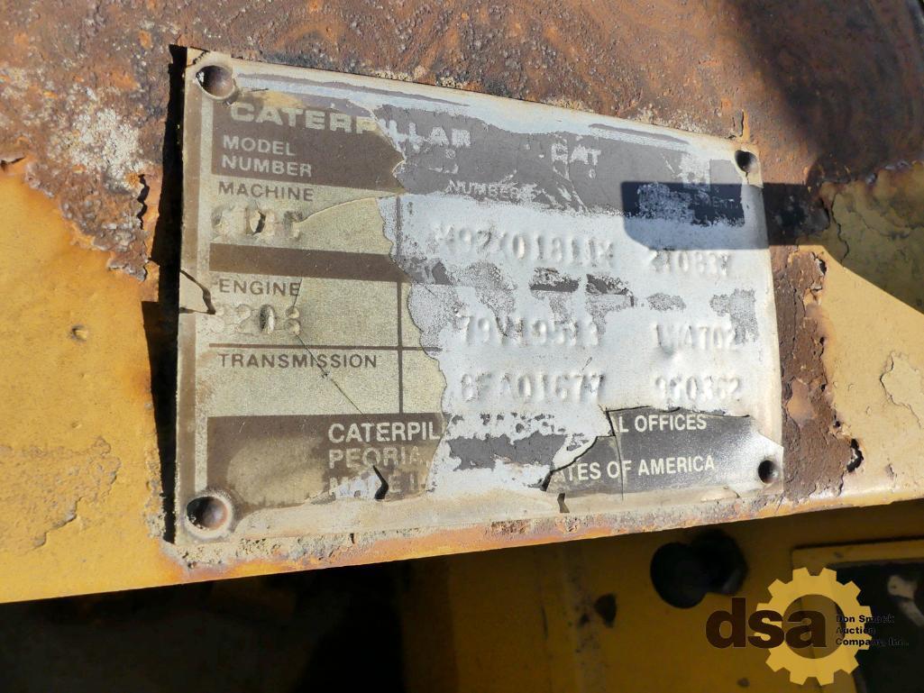 1990 CAT 613C Scraper, S/N 7692X01811, Canopy, Self Loader, Meter Reads 12,988 Hours