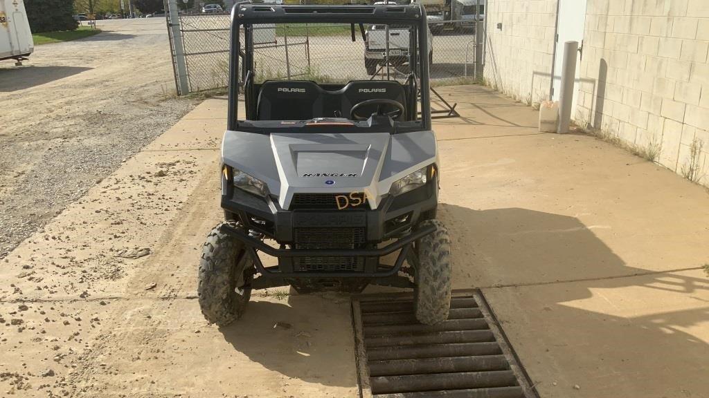 2020 Polaris 570EFI UTV, VIN# 3NSMAE57XLE101221, 4x4, Gas, Canopy, Dump Bed, Reads 938 Miles,