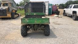 John Deere 850D Gator UTV, S/N MOXUDVDX012123, Canopy, 2 Seater, Dump Bed, Diesel, Front/Rear Tow Pa