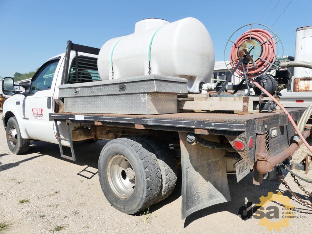 2000 Ford F350XL Super Duty Flatbed Truck, VIN 1FDWF36FXYEC24750, Gas, Automatic Transmission