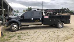 2005 Ford F550 Super Duty Supercrew Utility Truck, VIN# 1FDAW57PX5ED35341, 6.0L Power Stroke Diesel,