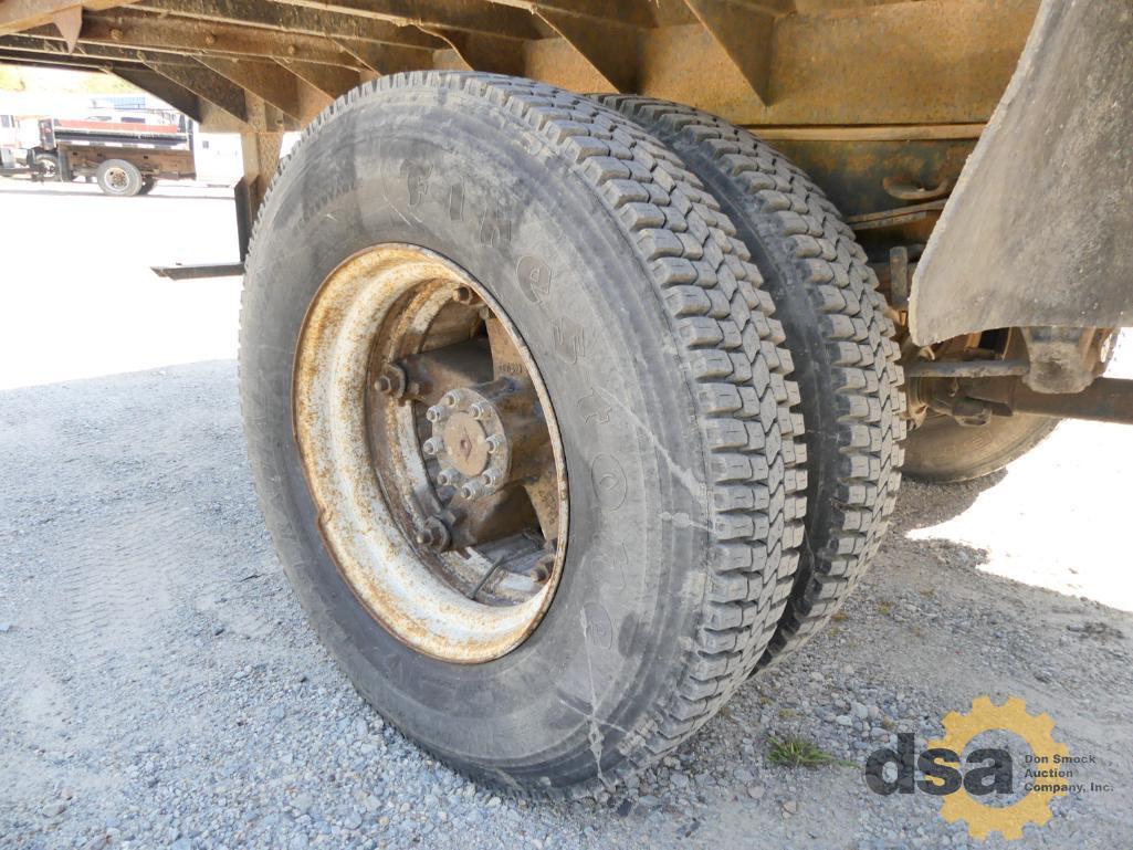 1990 International 4700 Flat Bed Dump Truck, VIN# 1HTSCNEPXLH288542, Cummins 5.9L Diesel, 6 Speed Tr