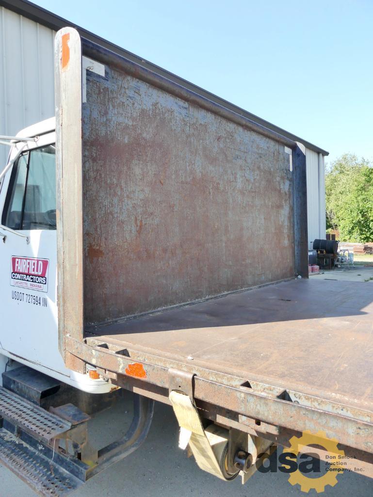 1990 International 4700 Flat Bed Dump Truck, VIN# 1HTSCNEPXLH288542, Cummins 5.9L Diesel, 6 Speed Tr