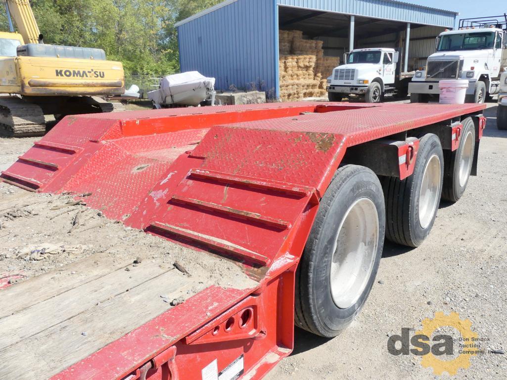 2018 Talbert 50CC 50 Ton Lowboy Trailer, VIN# 40FS05135J1036628, Tri Axle, Hydraulic Detach, Non Gro